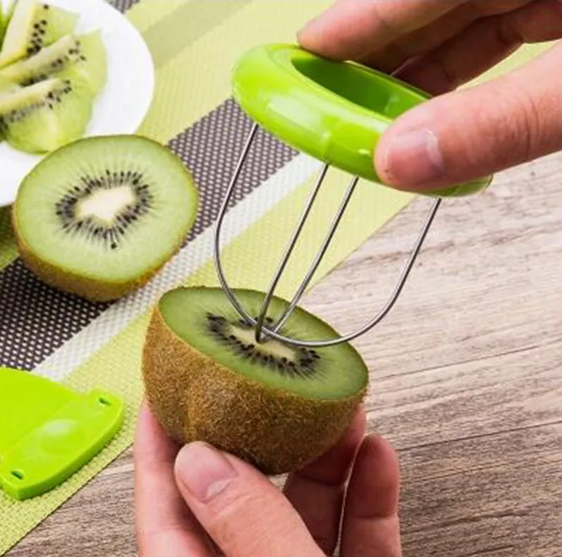 Mini Fruit Kiwi Cutter Peeler Slicer Kitchen Gadgets Tools peeling tools For Pitaya Green