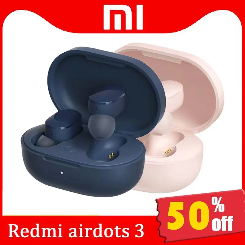 Xiaomi RedMi Airdots 3 Hörlurar APTX Hybrid Vocalism Wireless Bluetooth 5.2 MI True Wireless Headset CD-Nivå Ljudkvalitet