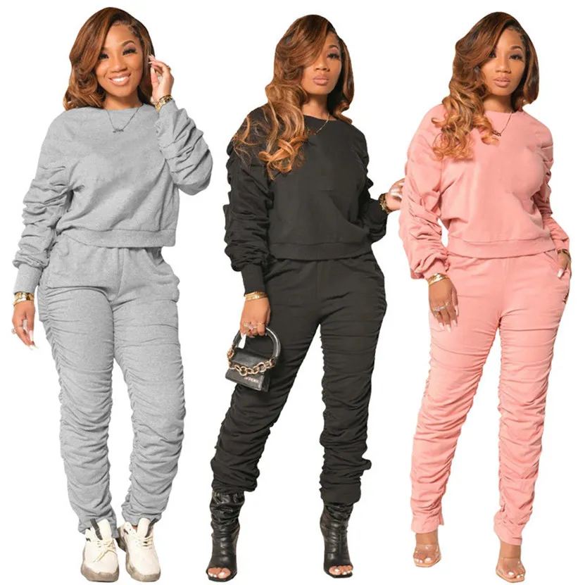 Hösten vinterkläder kvinnor jogger kostym långärmad spårningsspårar pullover hoodies+byxor två stycken set casual plus size outfits tröjor 4287