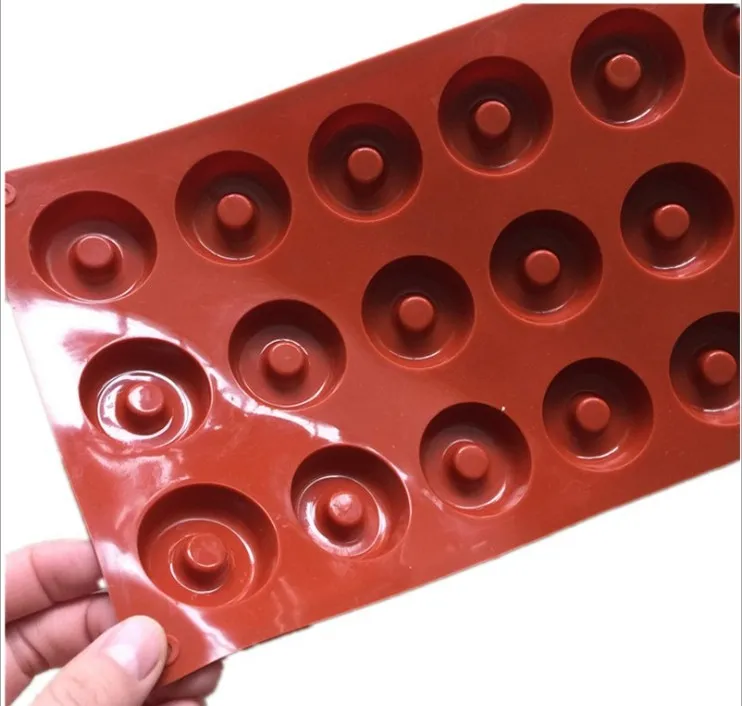 Moldes de cozimento 18 cavidade mini filhós de donut anti-vara de silicone fabricante de filhós de silicone forno e máquina de lavar louça-máquina de panificação para pequenos donuts, cookies, arte de resina, etc