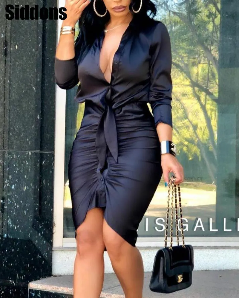 long sleeve wrap bridesmaid dress Maxi Long Sleeve Satin Wrap Dress I Satin Bridesmaid Dresses – UME London