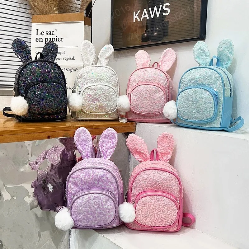 Filles Mini sac à dos sac à main mignon lapin oreille sacs d'école pour enfants cartable livre sacs enfants sacs à dos Mochila