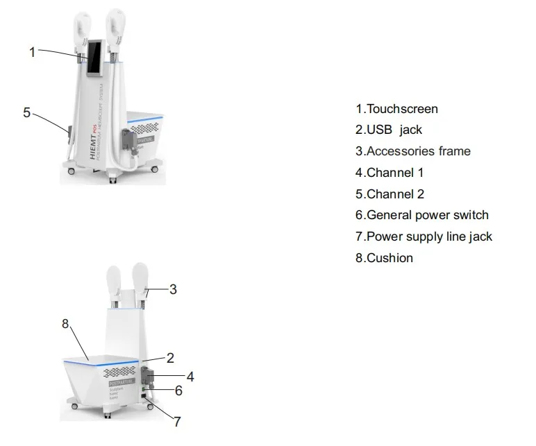 New Design Hi emt Ems Muscle Stimulation Strengthen Pelvic Floor Muscles Promote Postpartum Recovery Salon Machine