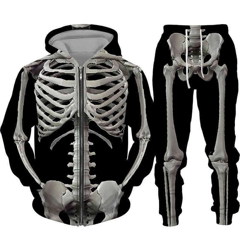 Mens skeleton sweatshirt 2025