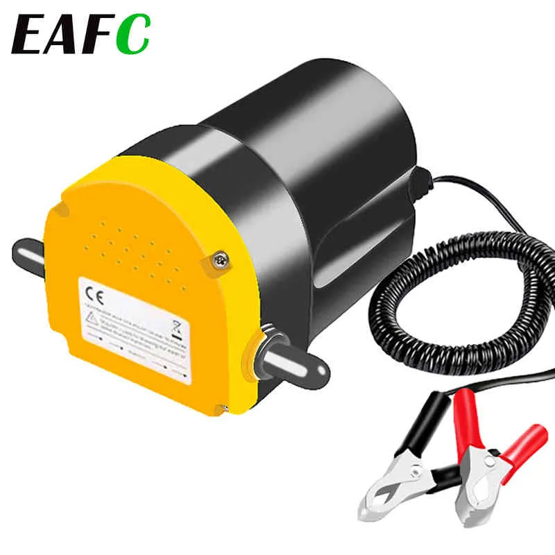 60W Electric Crude Oil Fluid Extractor Transfer Engine Sugpump + Rör för Auto Car Boat Motorcycle 12V