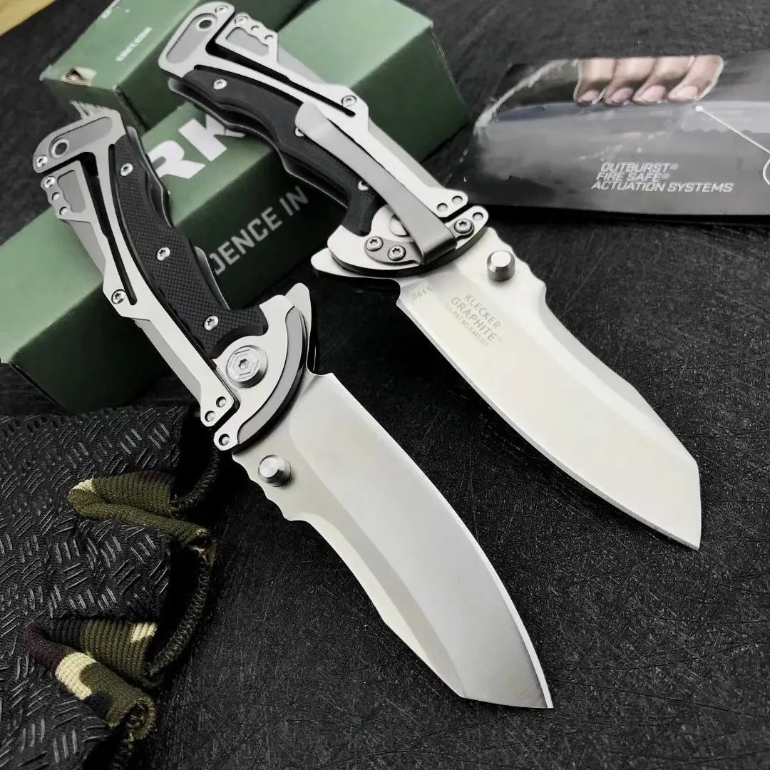 Tactical Spring Assisted Open Camping Survival Pocket Knife CKT 5190 Gentleman's Folding Knife 3.107 \\ Satin Plain Blade