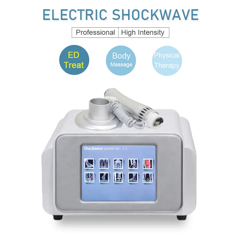 ED -behandling Hight Energy Low Intensity Shock Wave ESWT Shockwave Protable Double Waveshock Waves Fysioterapiutrustning