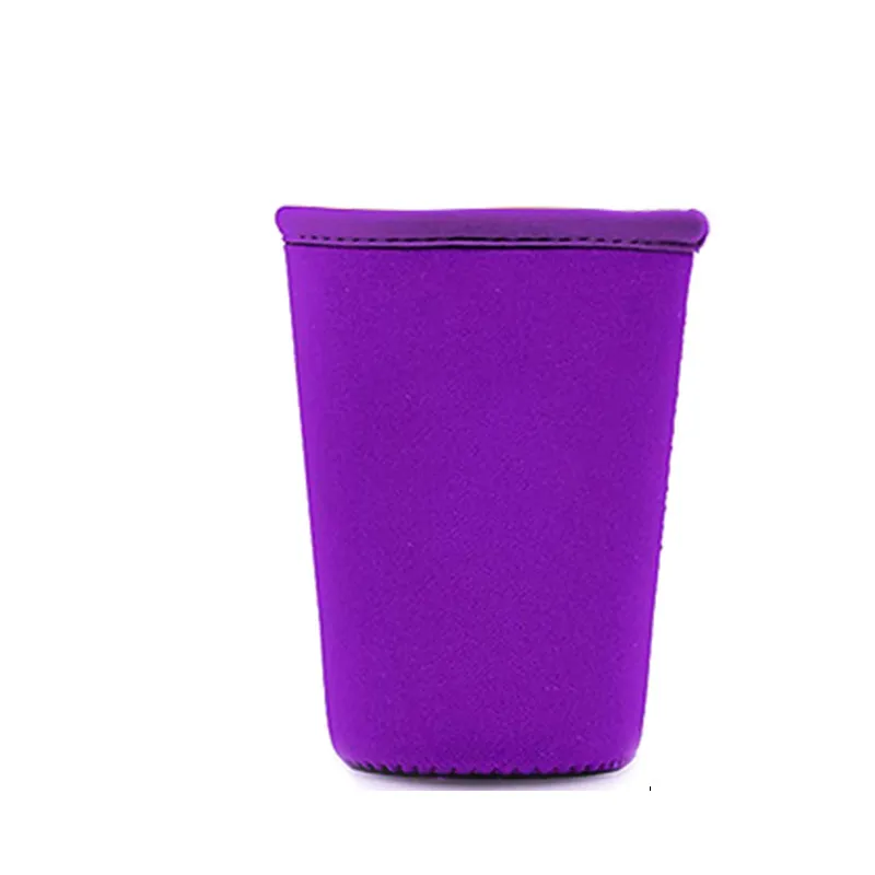 Bolsa de Color puro, aislamiento térmico antiescaldado, portavasos para bebidas, funda para botella de agua y café