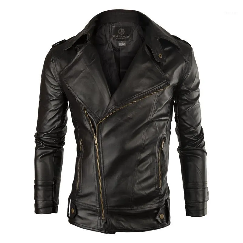 Men's Jackets Wholesale Leather Jacket Men 2021 Fashion Slim Fit Motorcycle Biker Casual Jaqueta De Couro Veste Cuir Homme 1401