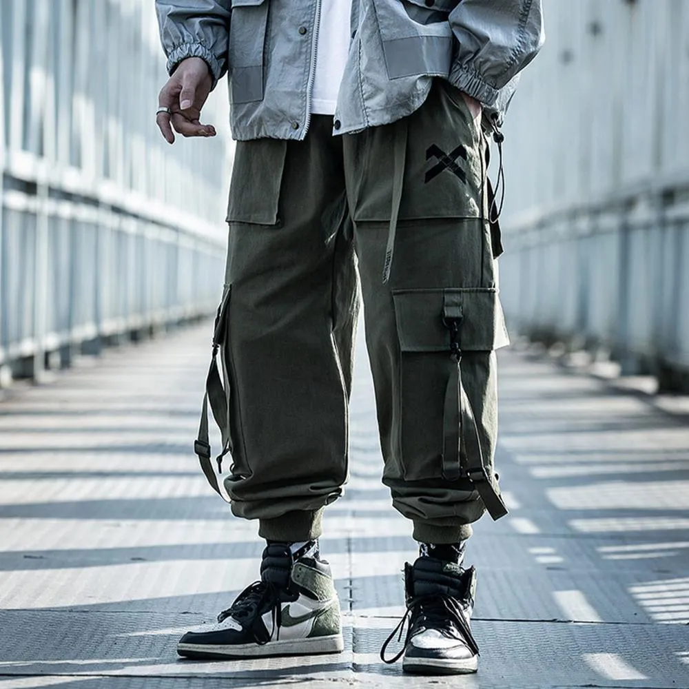 Harajuku Style Men's Reflective Strip bomber jacket