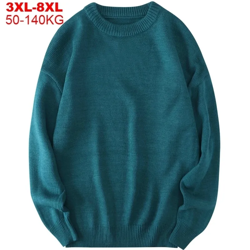 Big Size Men Sweater Korean Clothes Men s Jumpers Oversized Mens Sweaters Pullover Knitted Streetwear Comfortable Soft Knitwear 201201