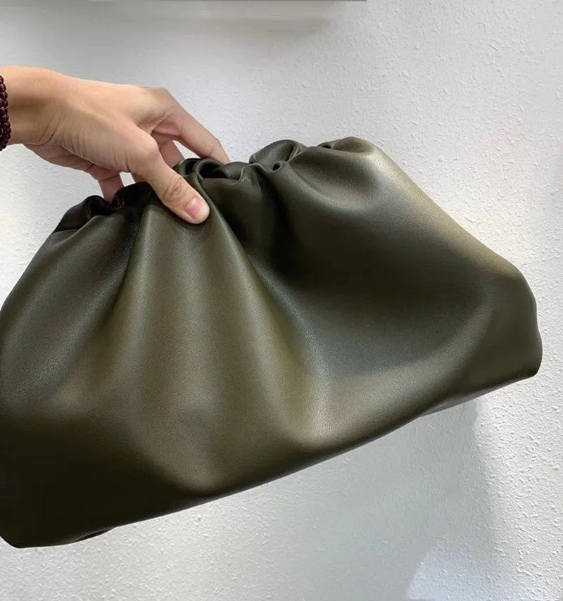 Designer tas zwart beroemd merk het zakje zacht kalfsleer dames grote handtas handmode dames cloud tas topkwaliteit echt leer