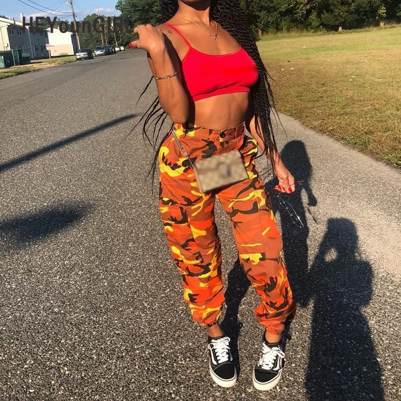 Pink Camo Pants Outfit