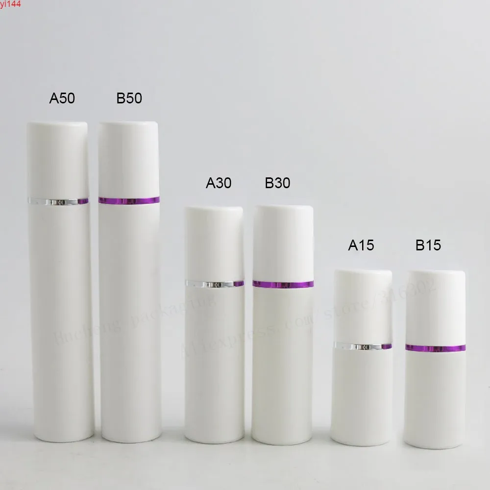 20 x 15 ml 30ml 50ml Weiß PP Portably Mode Leere Kosmetik Airless Flasche Kunststoffbehandlung Pumpe Reiseflaschen ContainerGood-Qualität