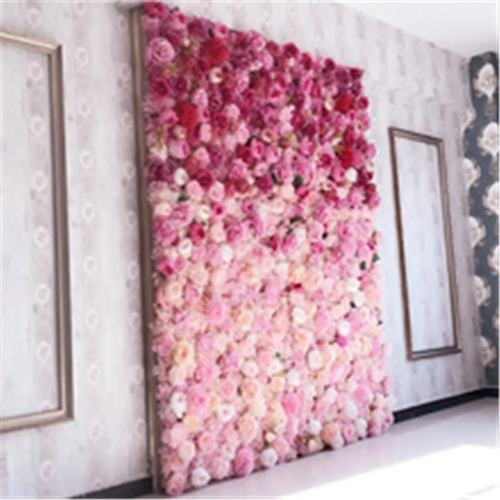 Paneles De Pared De Flores 3D De Alta Calidad Con Arreglos De Rosas De