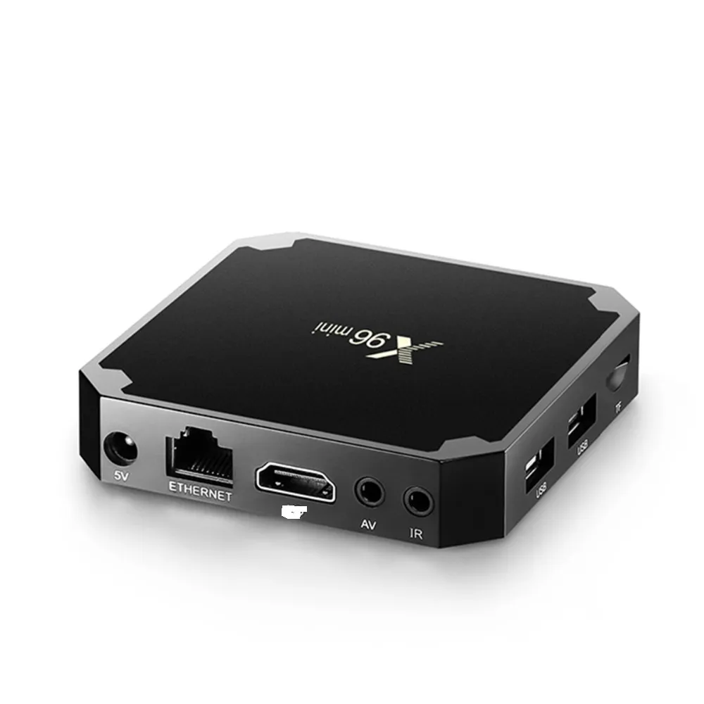 4K H.265 ANDROID 7.1 Set Top Box Wifi-Media-Box Support S905W X96 mini Quad-Core 2,4GHZ trådlös