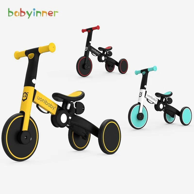 Babyinnere faltbare Baby Balance Bike Kind Dreirad 5-in-1 Kinder Walker Kinderwagen Tragbare Kinder Fahrrad Dreirad 1-6 Y1