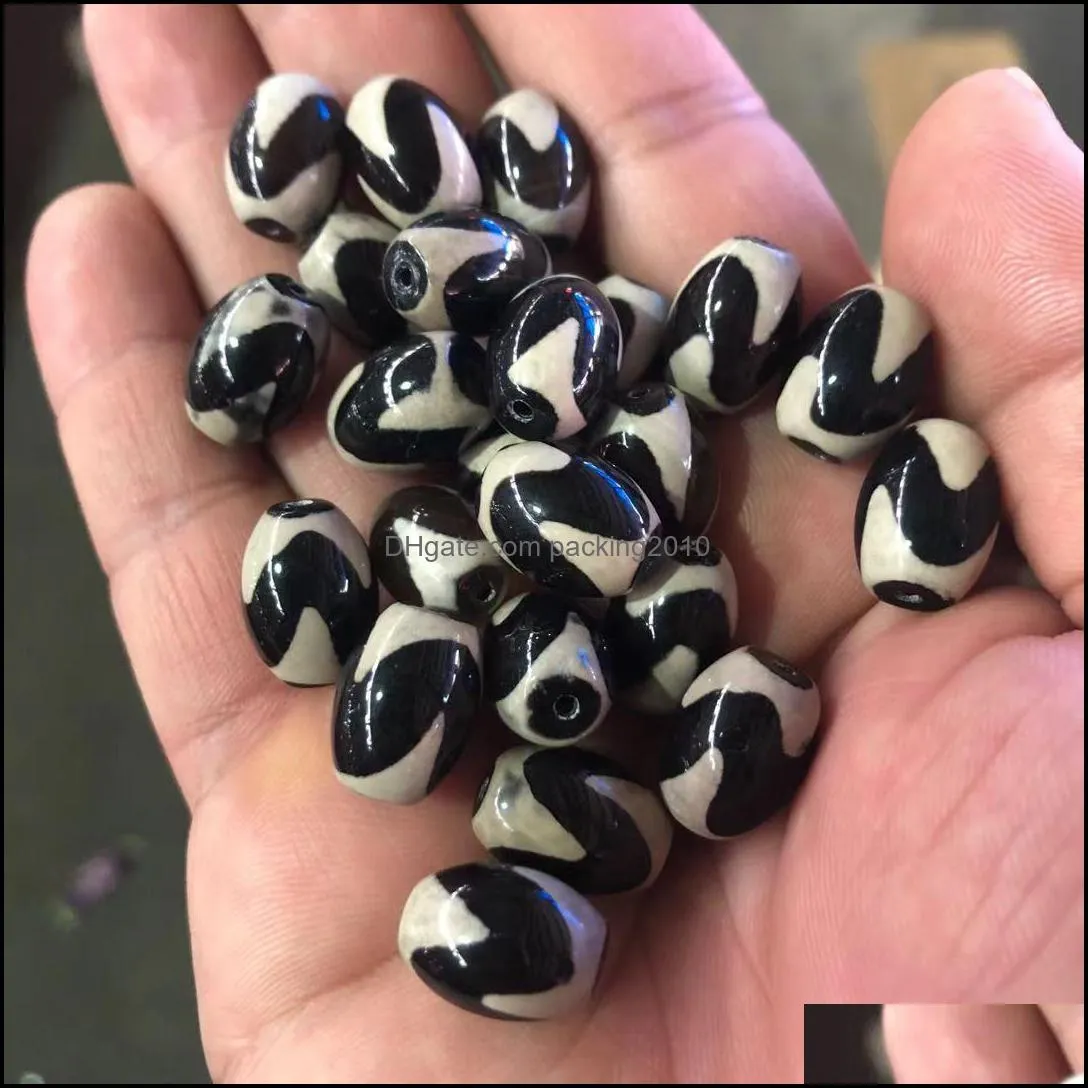 Factory Wholesale Tibetan Agate Tiger Tooth Tibet Beads Tibetan Tiger Tooth Beads Agate Tibet Beads DIY Buddha