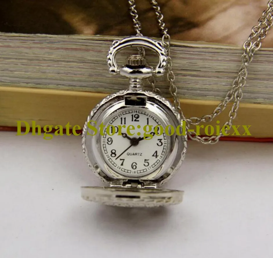 Gros cadeau Vintage petit modèle femmes montre de poche collier accessoires chandail chaîne dames suspendus montres Quartz Ladys AA00142