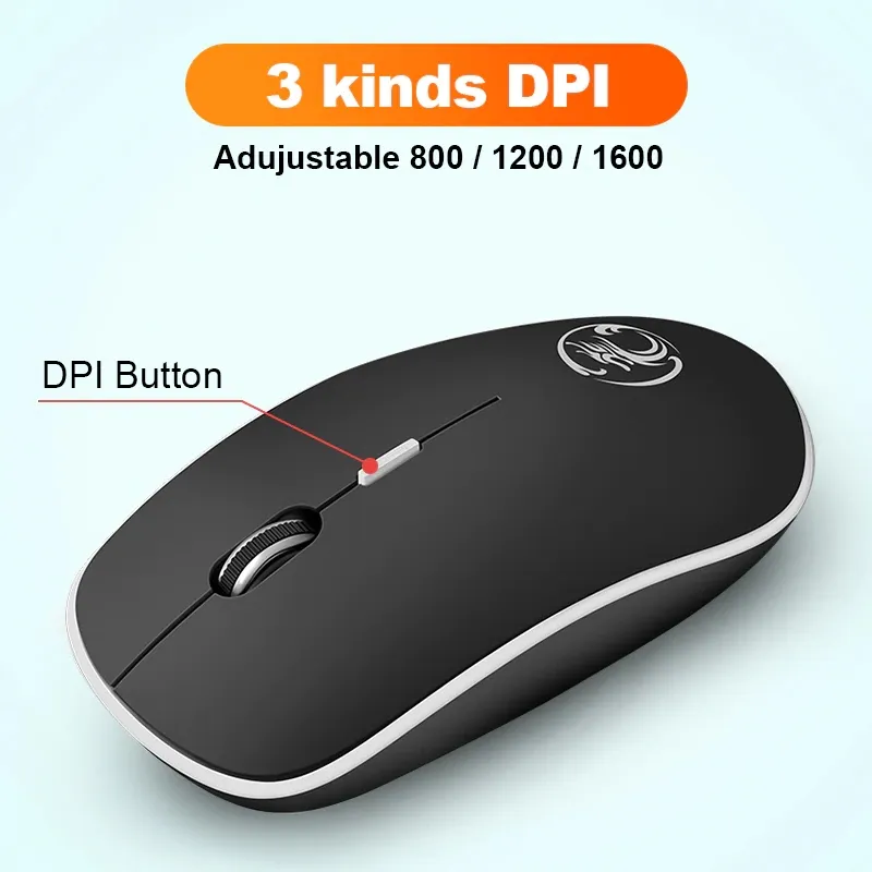 Souris sans fil souris d'ordinateur sans fil souris ergonomique silencieuse Mini PC Mause 2.4GHz souris optique USB 1600DPI 4 boutons pour ordinateur portable