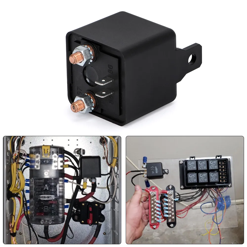 Cheap Universal Battery Switch Relay Integrated 200A 120A Cut Off Isolator  Master Switches 12V Wireless Remote Control Disconnect Car Accessories