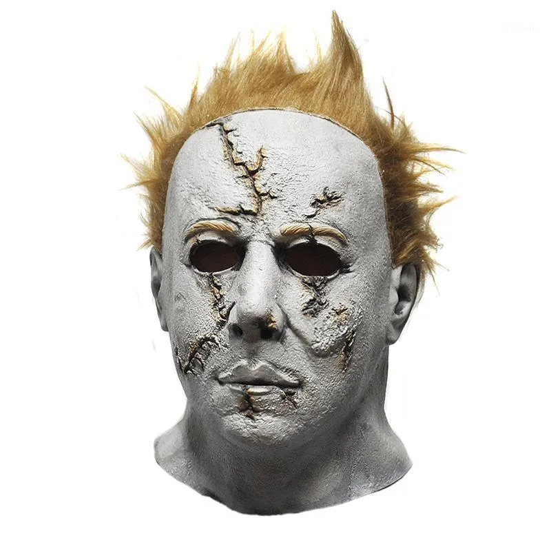 Оптом-ужасный фильм halloween michael myers mask, взрослый Masquerade Cosplay латексная маска1