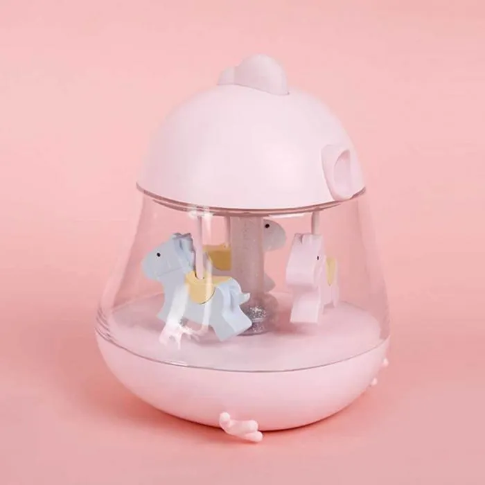 Carousel Music Night Light Cartoon Night Lamp för sovrum hem dekorationer