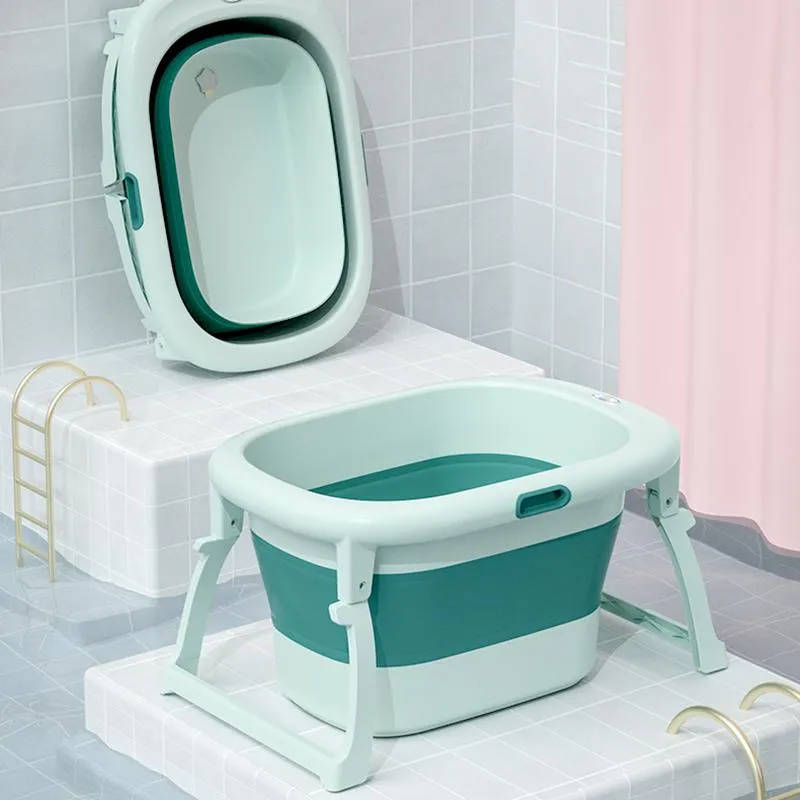  Bañera plegable para adultos, bañera portátil de plástico con  una cubierta para sentarse en casa, bañera para adultos y niños, bañera  grande de 2 colores (color rosado) : Bebés