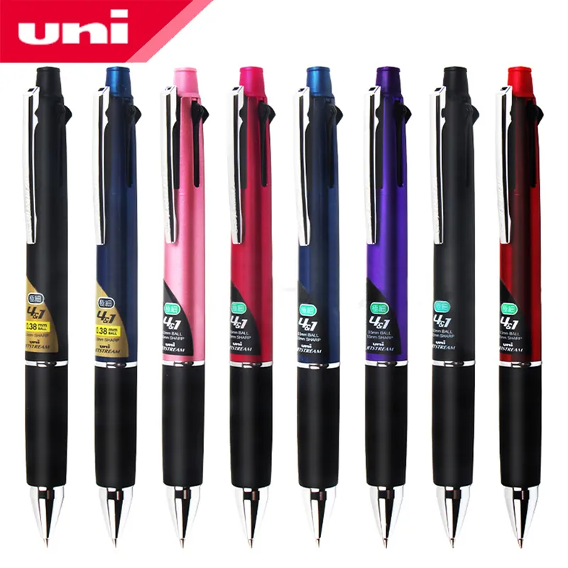 1Pcs UNI 4 + 1 multifunctional pen JETSTREAM MSXE5-1000 0.5mm/ 0.7mm (4 color ballpoint pen + 0.5mm mechanical pencil) 201202