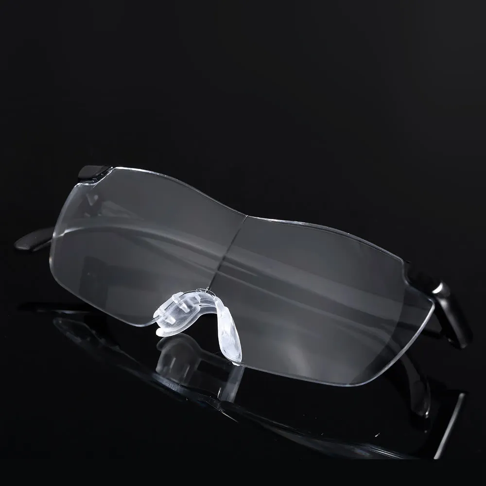 Förstoring av glasögonglasögon 5x 160 graders förstoringsglasögon förvaringsväska ingår