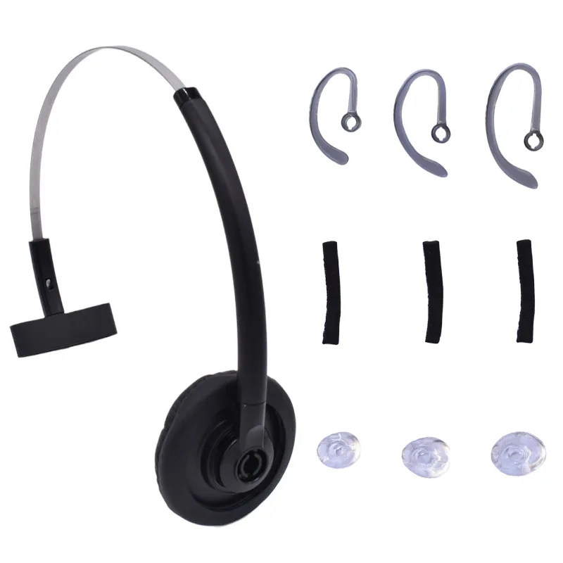 Äkta 86540-01 över huvudbandet för Plantronics Poly Savi CS540 CS545 W440 W740 W745 WH500 8240 8245 med öron geler Earhooks Earloop Foam 3 Size