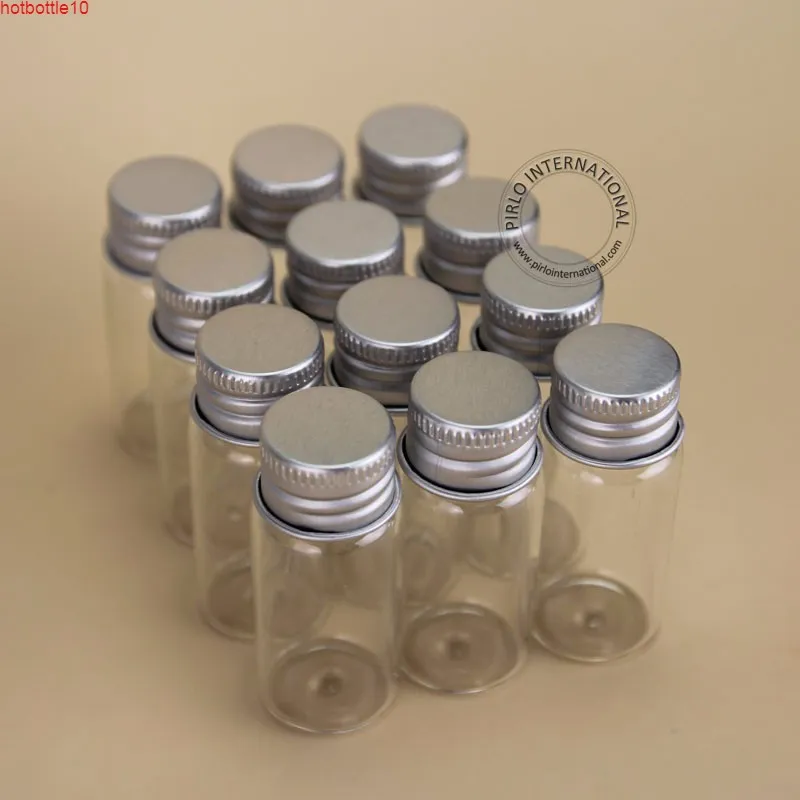 36 pcs / lot 10 ml bouteille d'échantillon en verre avec capuchon en aluminium 1/3 oz pot vide contenants cosmétiques 10g petit pot emballage rechargeable haute qualité