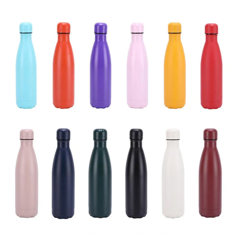 Custom Stainless Steel Vacuum Flask 500ml Double Wall Insulated Thermos ...