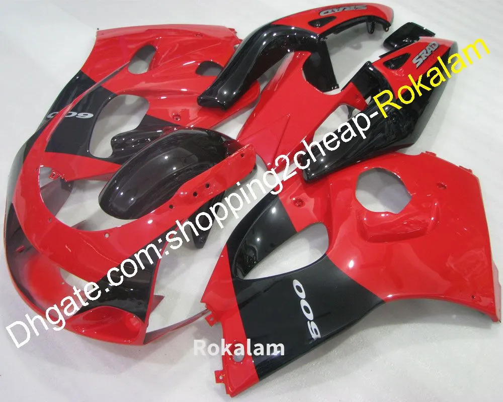 GSXR600 GSXR750 Carénages Pour Suzuki 1996 1997 1998 1999 2000 GSX-R600 GSX-R750 96 97 98 99 00 Rouge Noir Corps Carénage Kit