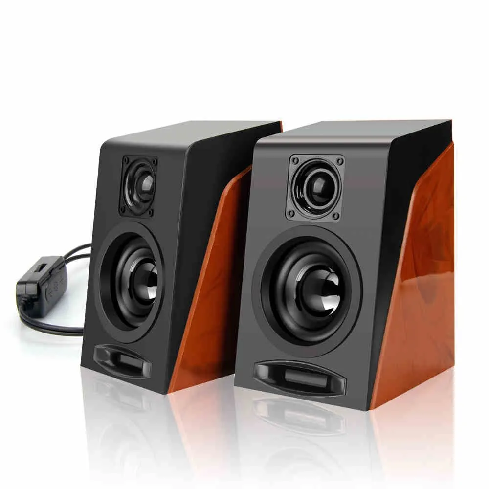 Computer Speakers with Surround Stereo USB Wired Powered Multimedia Speaker for PC/Laptops/Smart Phone