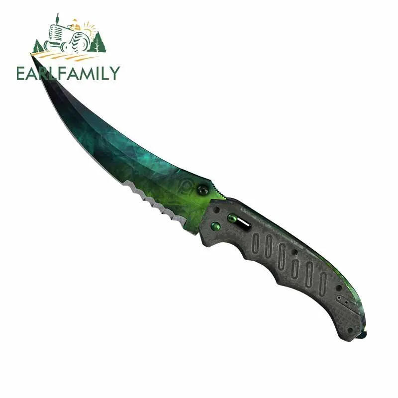 Earlfamilie 13 cm x 11,2 cm für CsGo Skin Messer Gamma Doppler Auto Aufkleber und Abziehbilder Vinyl DIY Okklusion Scratch JDM Camper WMTUVR