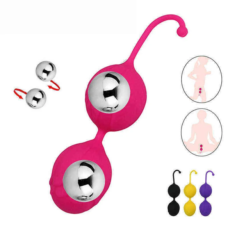NXY Vagina Balls Beads Vaginal Ball Sex Toys for Women Silicone Smart Geisha Kegel Simulator Vagina Chinese Ben Wa Tightening Exerciser1211