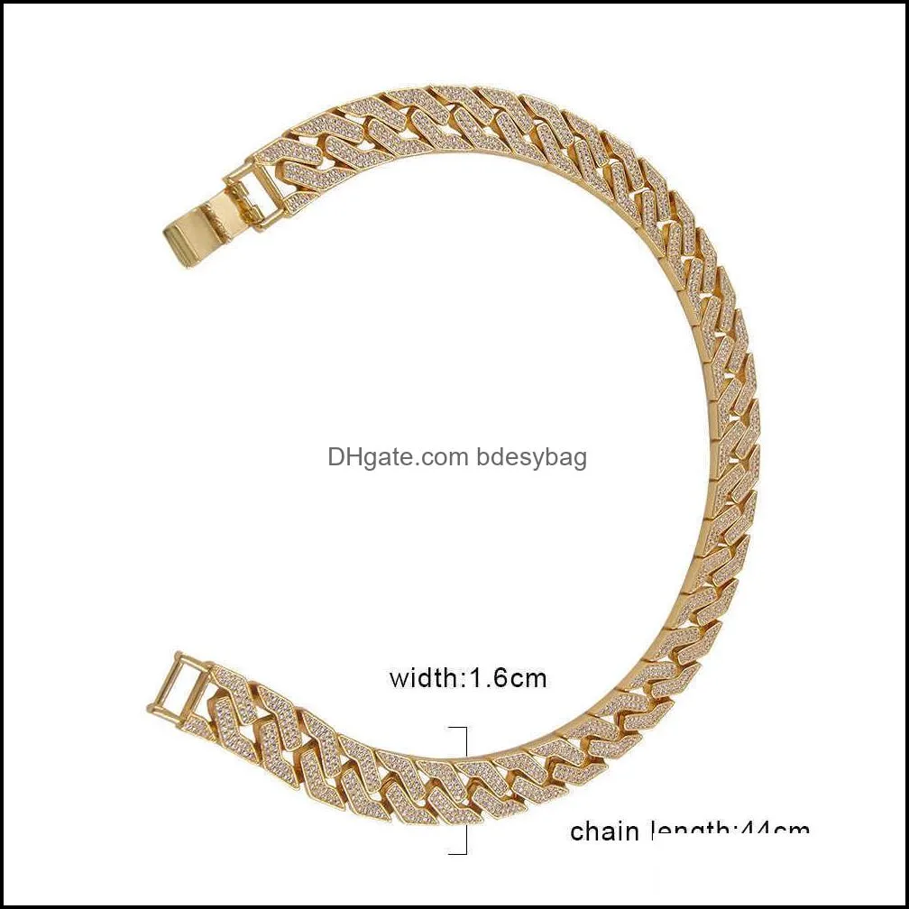 China Brand Elite Jewelry Superior Quality Chunky Gold Plated Men`s Cuban Link Chain Necklace Custom