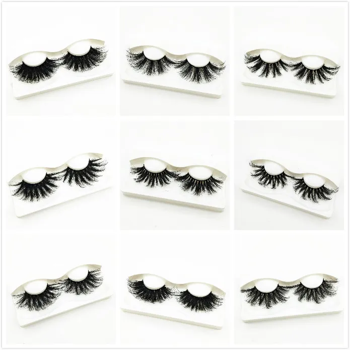 5D 25mm 3D Mink Eyelashes 23 styles Eye makeup Mink False lashes Soft Natural Thick Fake Eyelashes Eye Lashes Extension Beauty Tools