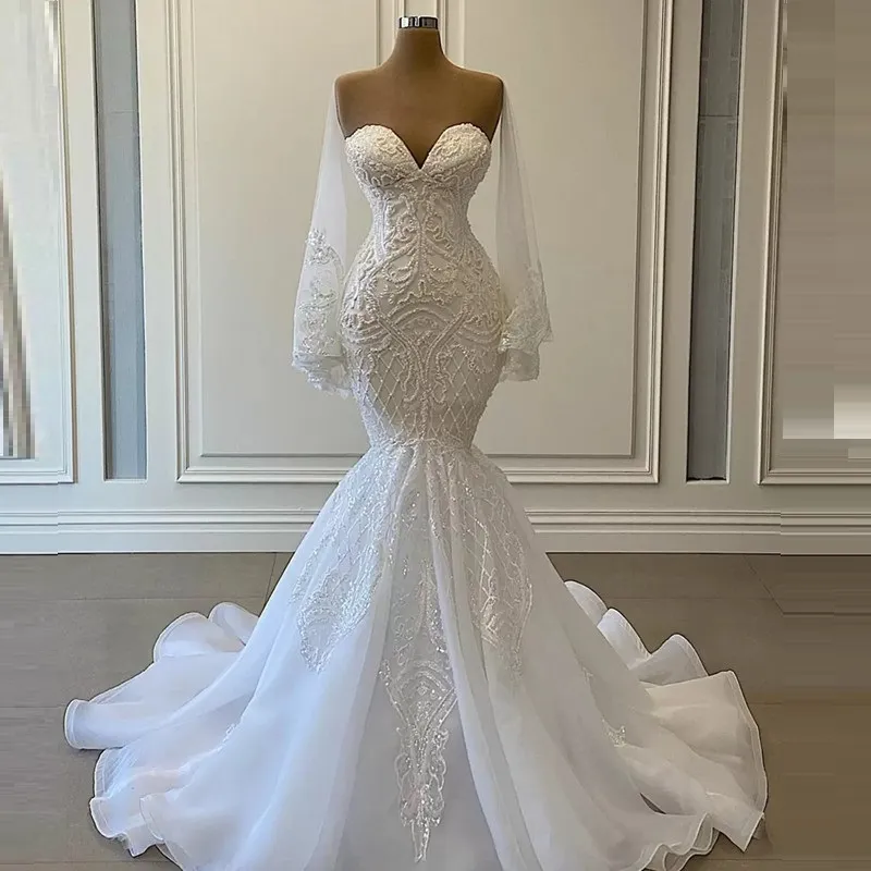 lace mermaid wedding dresses