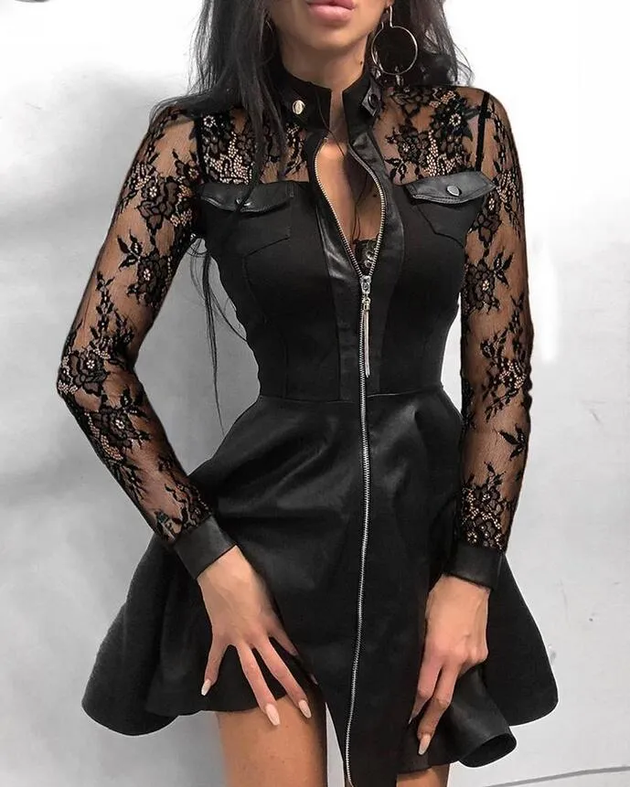 knee length dresses for ladies Nora Sequin Cowl Neck Mini Dress