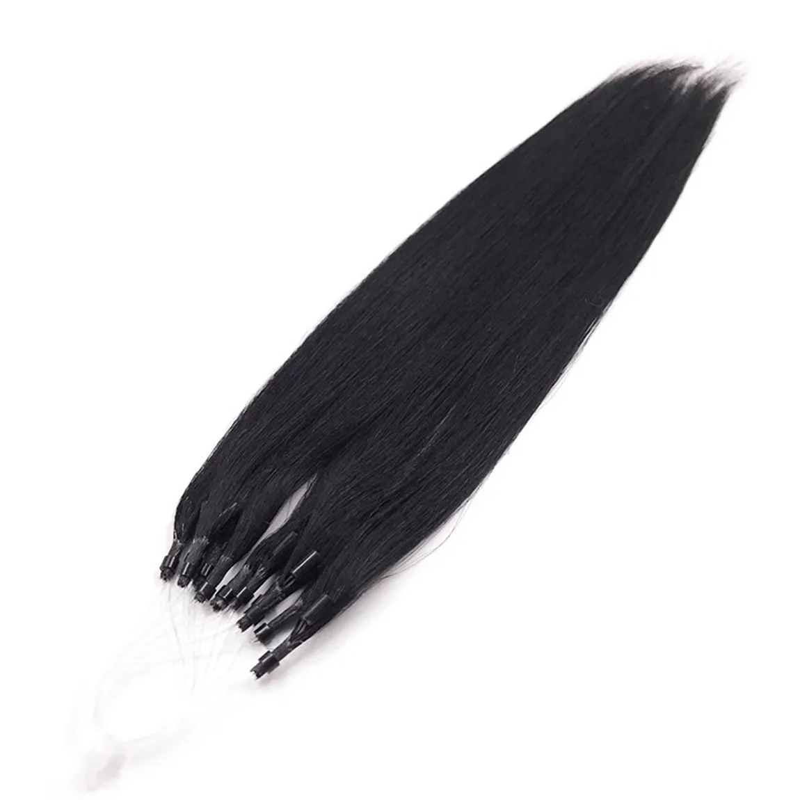 VMAE Groothandel Onverwerkte Virgin Cuticle Signed Silk Hair Blonde 0.5G * 100 Stand Double Getrokken Straigh Micro Loop Ring Menselijk Hair Extensions