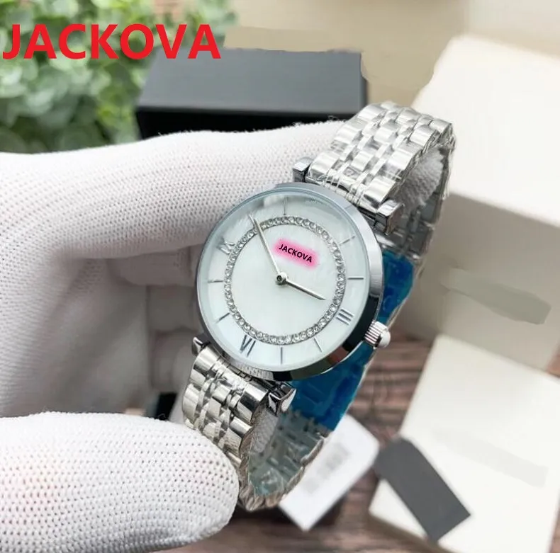 Mujeres Pequeños Diamantes Círculo Relojes 32mm Popular Casual Moda Relojes de Marca Mujer Dama Vestido Reloj de cuarzo Reloj de Alta Calidad Reloj de pulsera