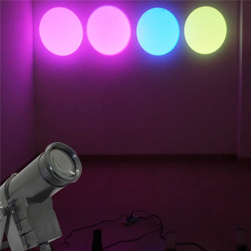 30W Spots Multicolores Lumière 3 Modes de Contrôle Mini Lampe de Scène LED Noir