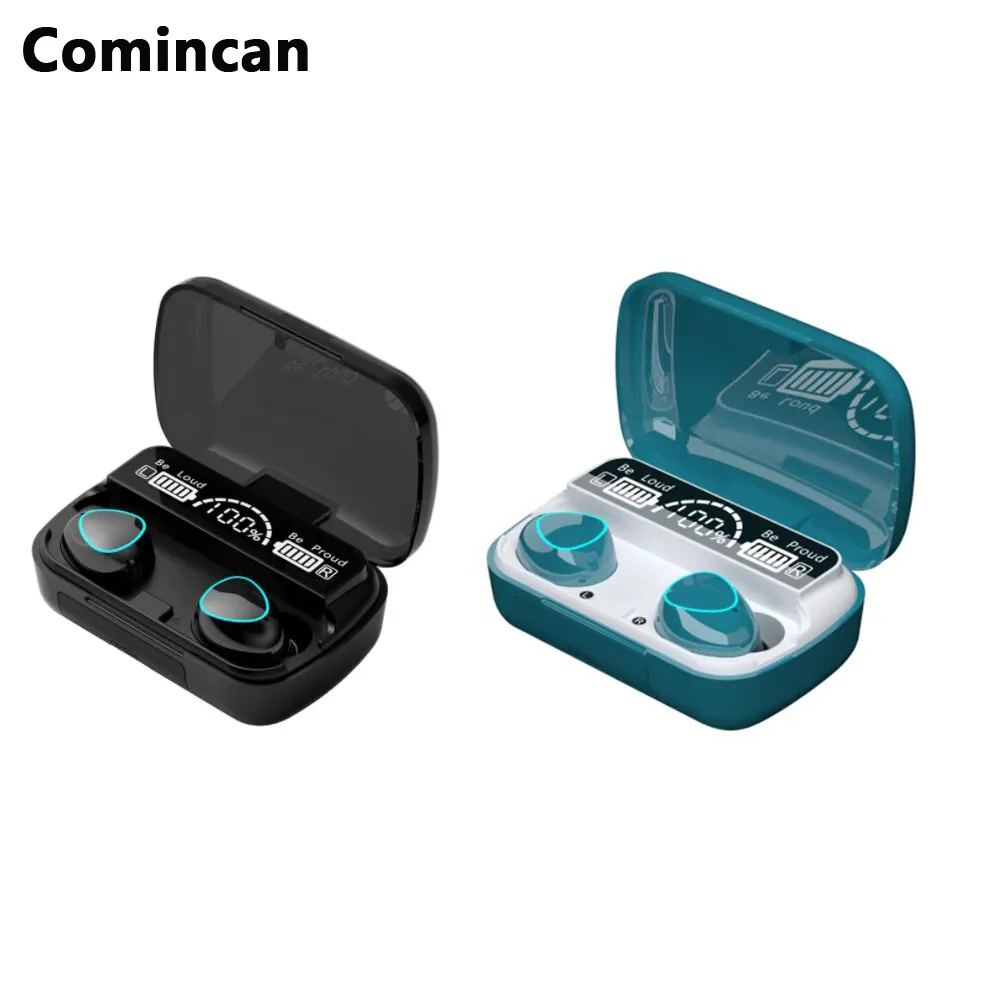 Wireless Earphone M10 Blue-tooth TWS Stereo running earbuds noise cancelling with LED Display headphone power bank charging case