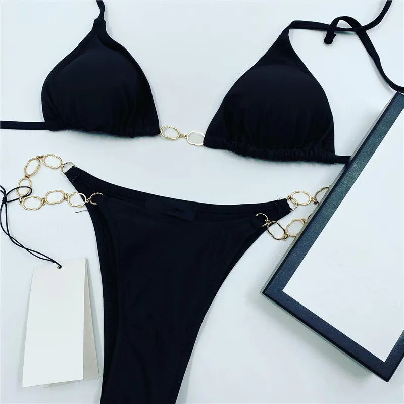 Bikini Sexy de 2 Piezas para Mujer, con Popular decoración de Lentejuelas  Trajes de baño de Tanga,Black,M : : Ropa, Zapatos y Accesorios