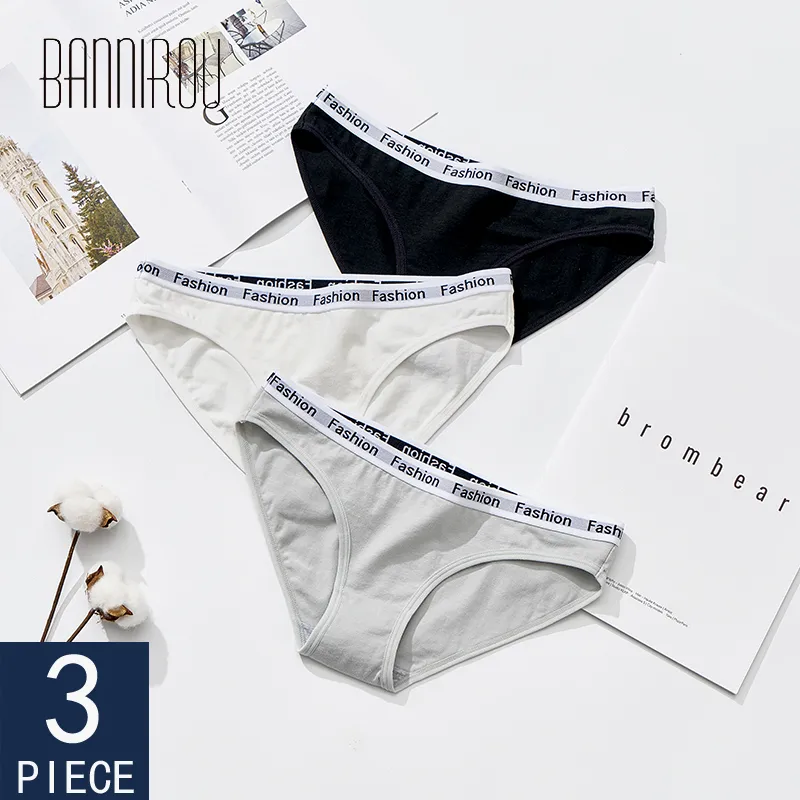 Women's Underpants Soft Cotton Panties Girls Solid Color Briefs Panties Sexy Sport Fashion Lingerie Female Underwear Women 3 Pcs LJ200822