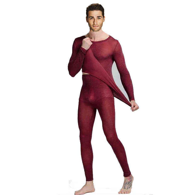 Queenral Thermal Underwear Men Women Long Johns Women Winter Ultra Thin Seamless Shape Slimming Thermal Underwear Male Female 3