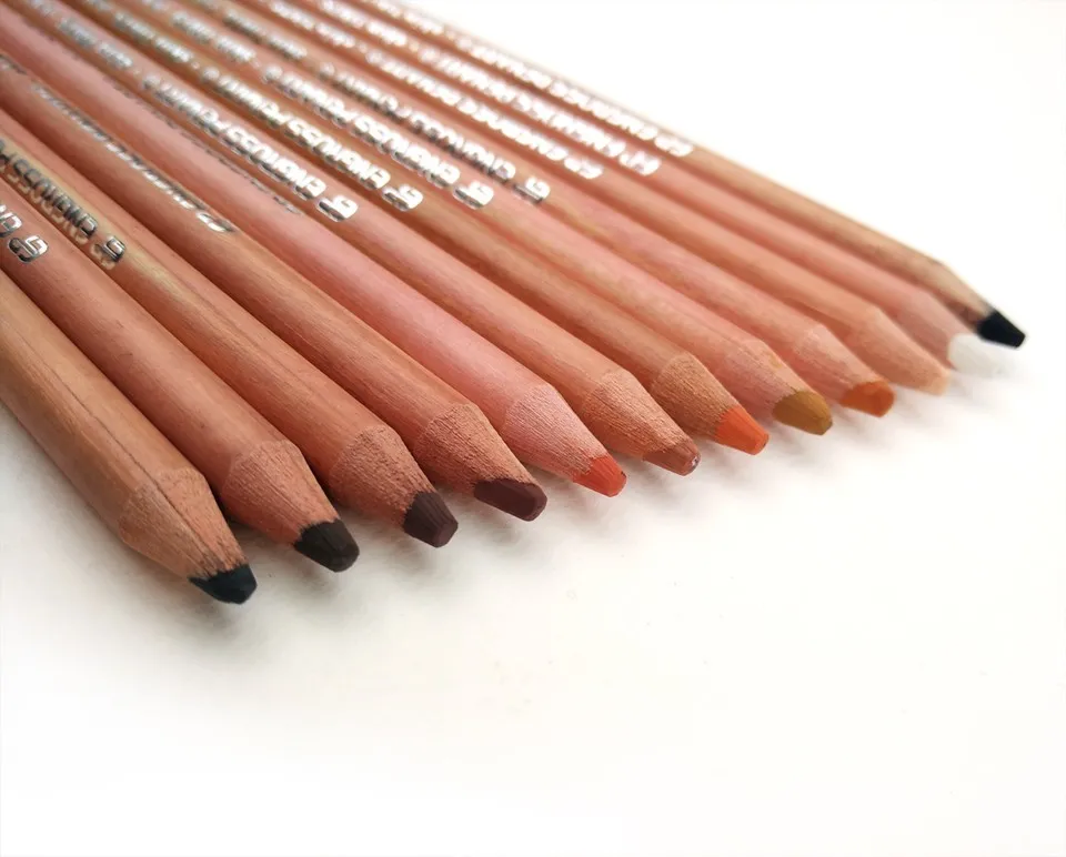 Peroci 12 Colors Soft pastel Skin colored pencils-4