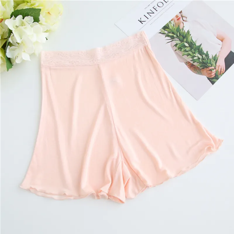 100 Pure Silk Shorts under kjol Korta byxor Kvinnor Shorts Women Boxer Femme Safety Shorts Shorty Ladies Pants Underwear LJ201225233S